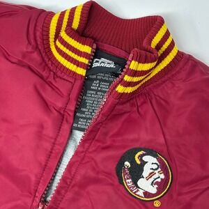 Starter Florida State Seminoles Jacket Kids 24M Red FSU Full Zip Logo